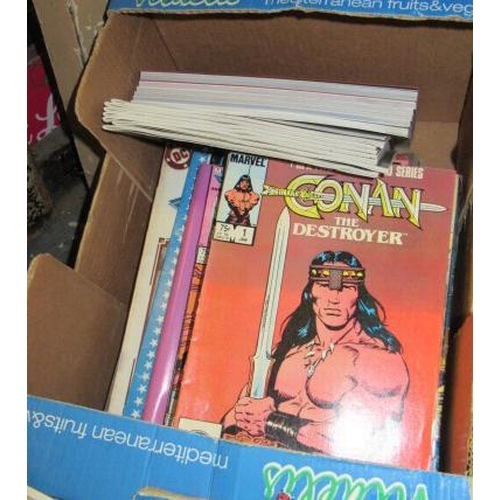 43 - BOX OF DC AND MARVEL COMICS