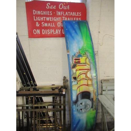 880 - FAIRGROUND TRAIN SIGN AND ANOTHER
