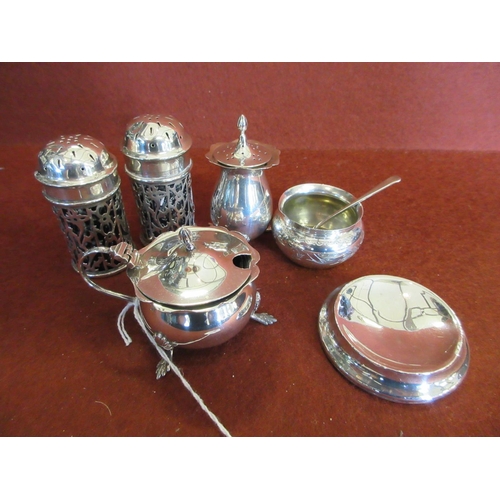 276 - SILVER CRUET SET 156.9g TOTAL WEIGHABLE SILVER