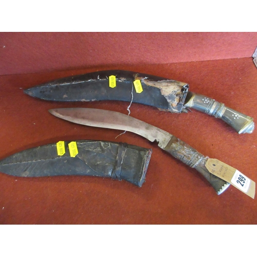 299 - TWO KUKRI KNIVES