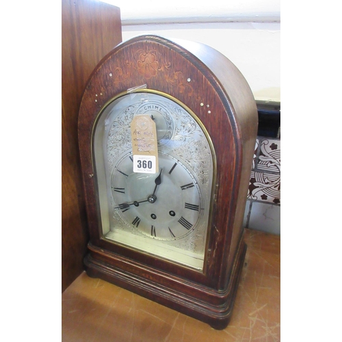 360 - ARCH TOP WESTMINSTER CHIME MANTLE CLOCK