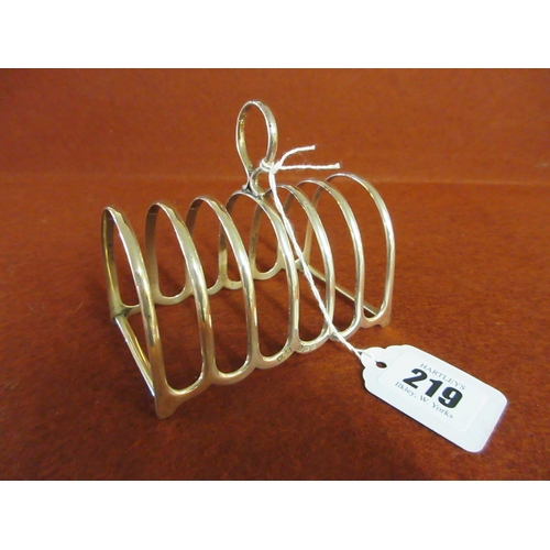 219 - SILVER TOAST RACK