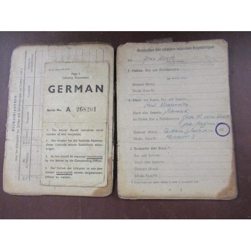 325 - GERMAN WWII IDENTITY BOOK