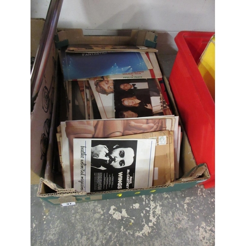 37 - BOX OF MCCARTNEY EPHEMERA