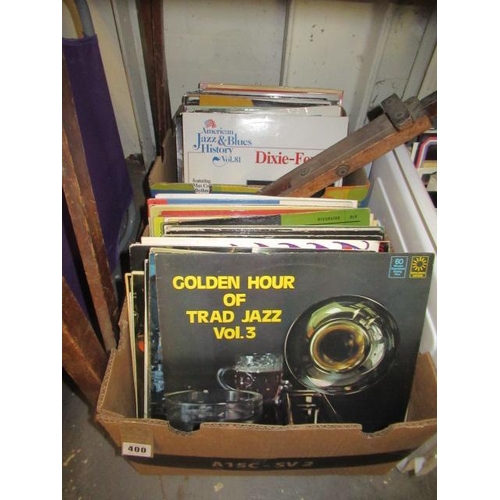 400 - TWO BOXES OF JAZZ LP RECORDS