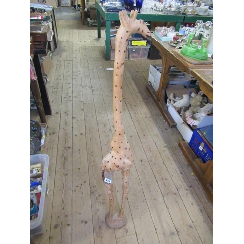 433 - WOODEN GIRAFFE MODEL