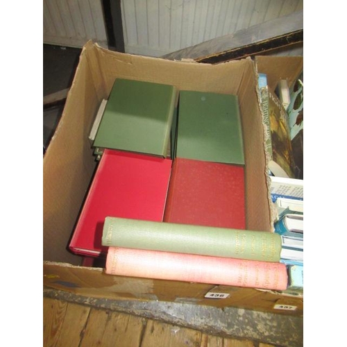 436 - BOX OF VINTAGE BOOKS INCLUDING FIELDING