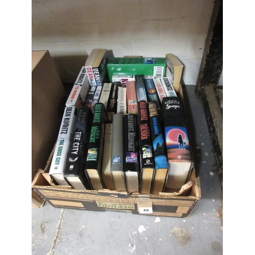 48 - BOX OF DEAN KOONTZ BOOKS