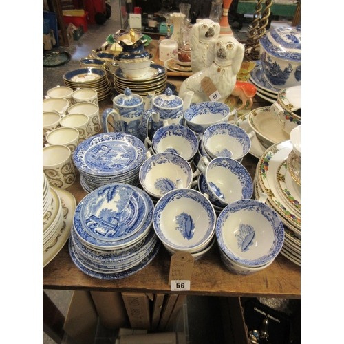 56 - SPODE BLUE AND WHITE TEASET