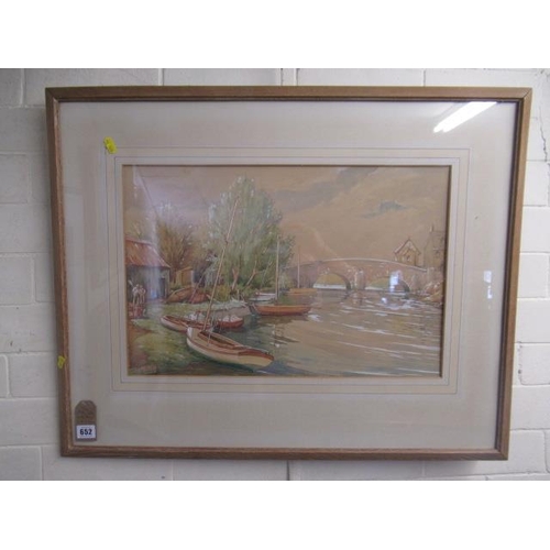 652 - WATERCOLOUR BY CA MORRIS