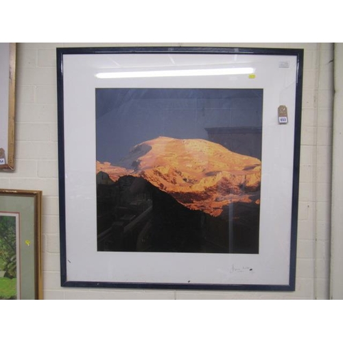 653 - LIMITED EDITION PRINT OF A MOUNTAIN