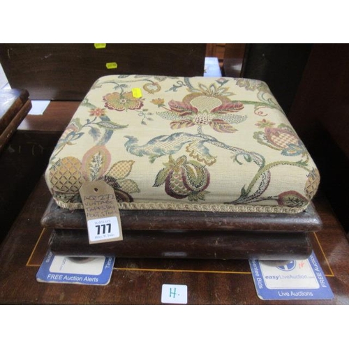 777 - VINTAGE TAPESTRY FOOTSTOOL