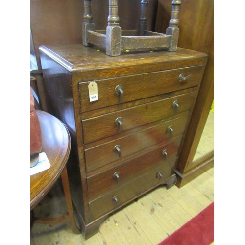 854 - LARGE CHEST OF DRAWERS