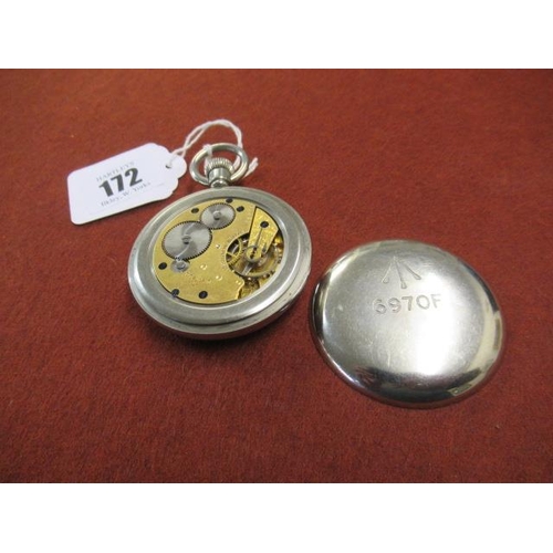 172 - WORKING WWI MILITARY POCKETWATCH