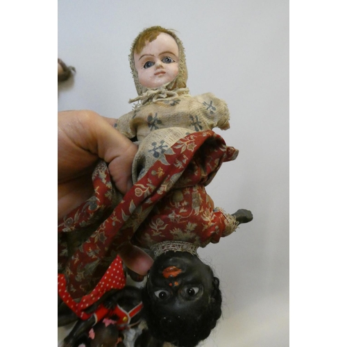 100 - Four vintage dolls, comprising a 16