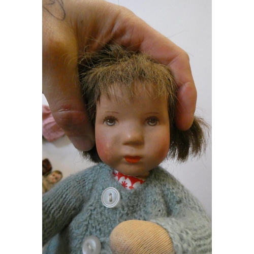 100 - Four vintage dolls, comprising a 16