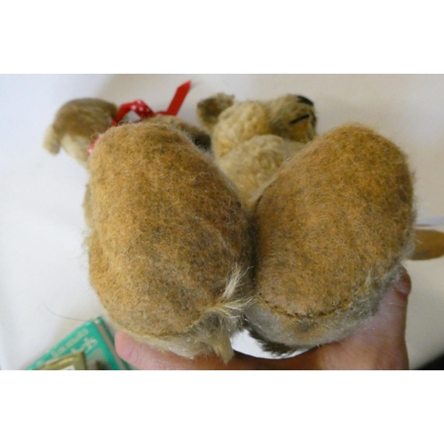 153 - Two vintage English teddy bears, comprising a 22 1/2