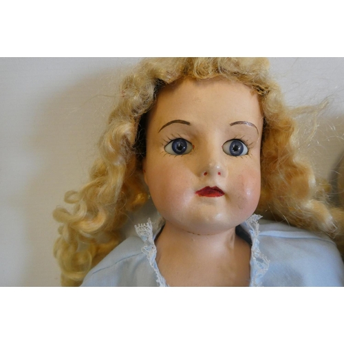 16 - Four vintage dolls, comprising a 12 1/2