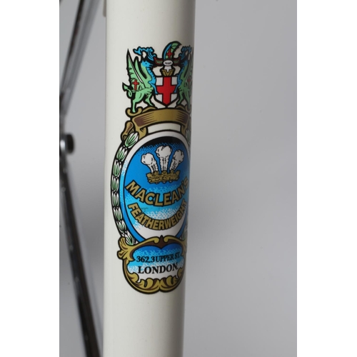 177 - A Maclean Featherweight gents sports bicycle, in refurbished and excellent condition, with Alan Wats... 