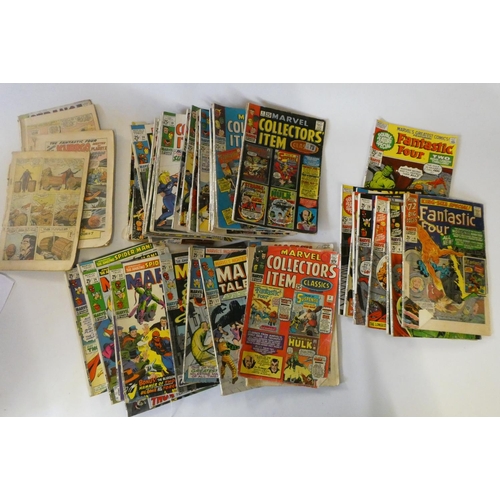 184 - A box of assorted comics and annuals, including King Size Special Fantastic Four, Marvel Tales starr... 