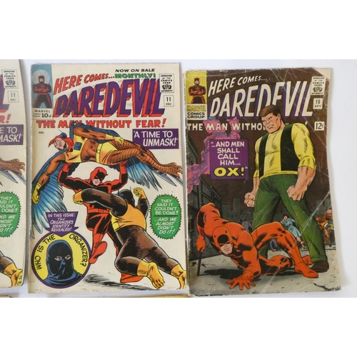 190 - Marvel's Daredevil No.10-20, including two copies of 11 and 17, heroes including Spiderman and Ka-Za... 