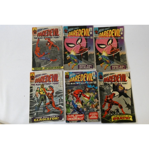 190 - Marvel's Daredevil No.10-20, including two copies of 11 and 17, heroes including Spiderman and Ka-Za... 