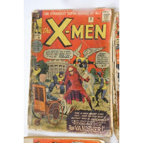 194 - Marvel's X-Men no.2, 5-8, 10 and one partial comic, including Sub-Mariner and Ka-Zar, priced 9d up t... 