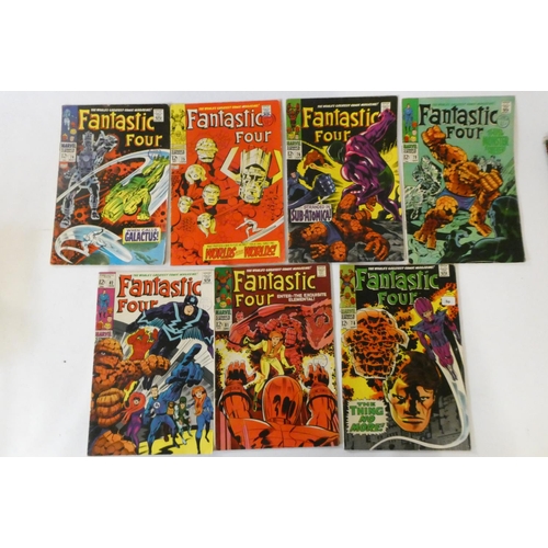 204 - Marvel's Fantastic Four no. 64-70, 72, 74-76, 78, 79, 81 and 82, 10 priced 12c, the rest 10d, in use... 