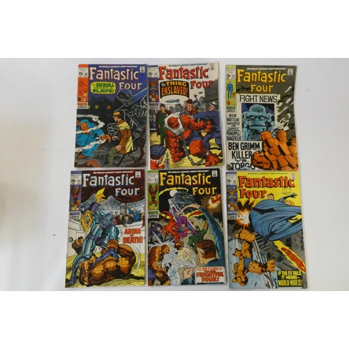 205 - Marvel's Fantastic Four no. 83-95 inclusive, four at 12c, six 15c and the rest 1 shilling, used but ... 