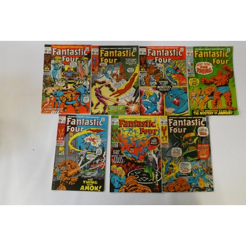 206 - Marvel's Fantastic Four no.96-108, 110 and 111, fourteen priced 15c, but one with surface tear makin... 