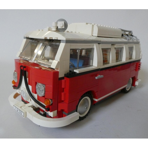 243 - LEGO VW Camper van 10220 kit assembled with original box, box fair, model good+, unchecked for compl... 