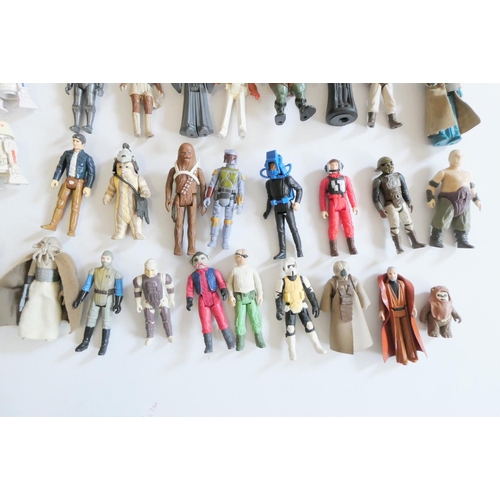 331 - Kenner Star Wars figures, most items in fair condition including Speeder bike, Ronto and Jabba Plays... 