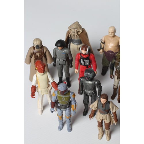 331 - Kenner Star Wars figures, most items in fair condition including Speeder bike, Ronto and Jabba Plays... 