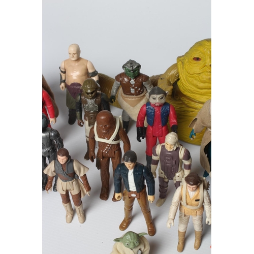 331 - Kenner Star Wars figures, most items in fair condition including Speeder bike, Ronto and Jabba Plays... 