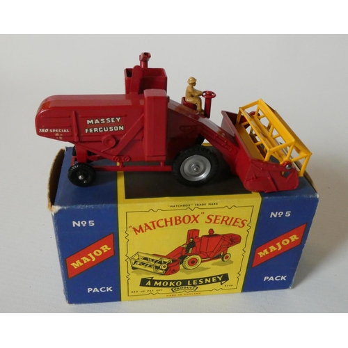 475 - Matchbox Moko Major pack No5 Combine Harvester, box good, model mint (Est. plus 24% premium inc. VAT... 