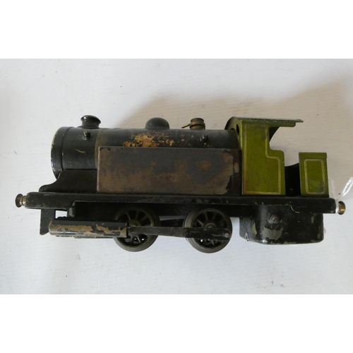 621 - Bowman large tank engine finished in LNER green, paint loss from tank sides and boiler, fair to poor... 