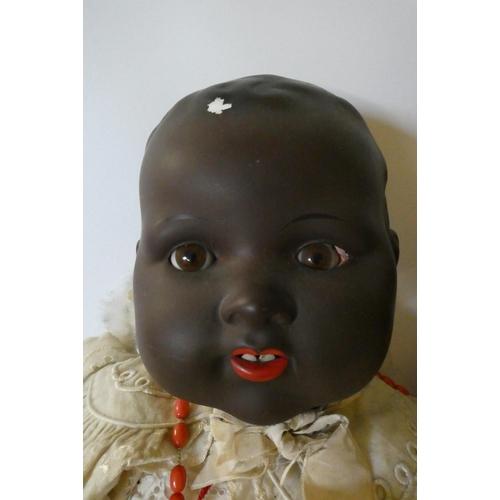 93 - Two Armand Marseille bisque socket head baby dolls, one 24