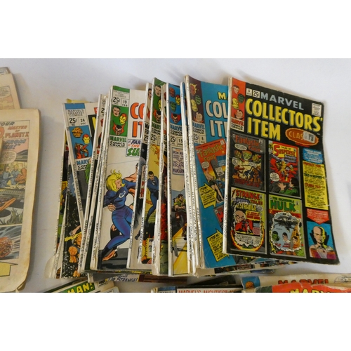 184 - A box of assorted comics and annuals, including King Size Special Fantastic Four, Marvel Tales starr... 