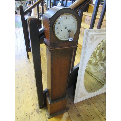 1045 - OAK CASED GRANDMOTHER CLOCK