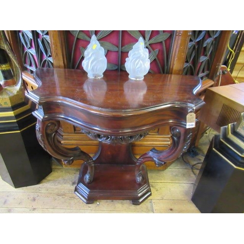 1048 - CARVED CONSOLE TABLE