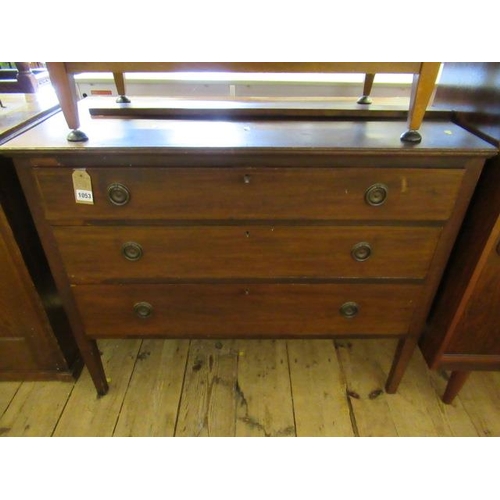 1053 - INLAID THREE DRAWER CHEST