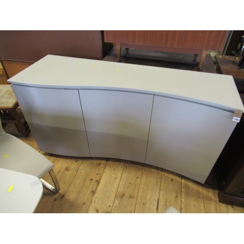 1056 - MODERN GREY HIGH GLOSS SIDEBOARD