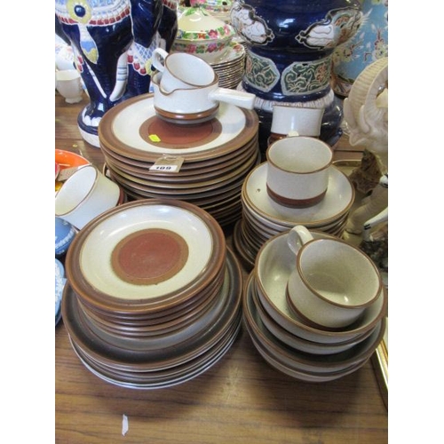 109 - QUANTITY OF DENBY DINNERWARE