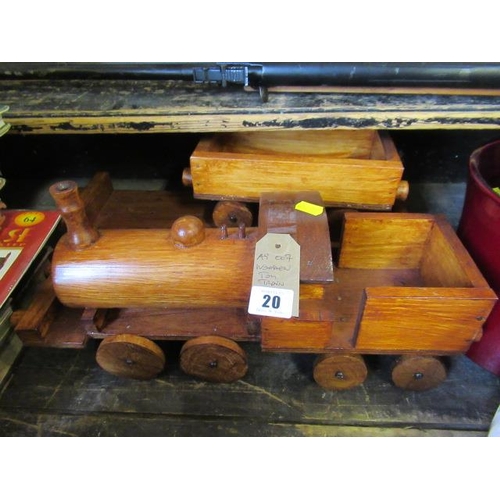 20 - WOODEN TOY TRAIN