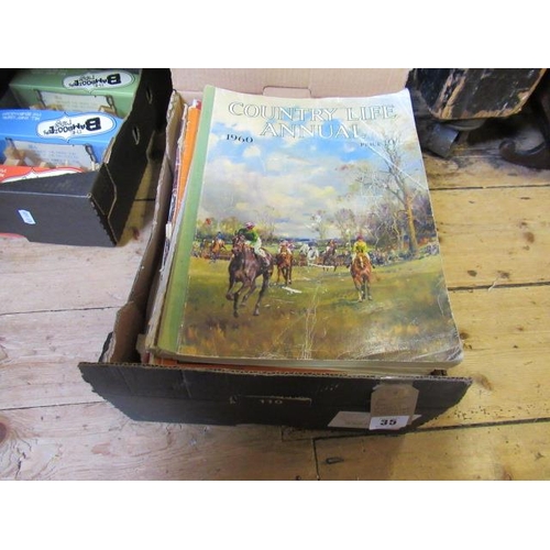 35 - BOX OF VINTAGE COUNTRY LIFE MAGAZINES