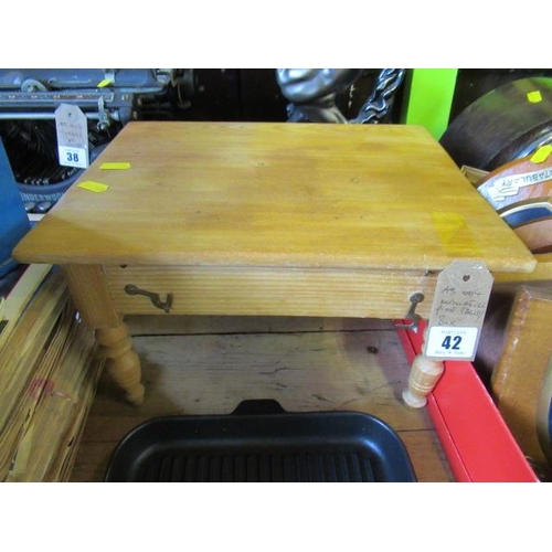 42 - MINIATURE PINE TABLE / BOX