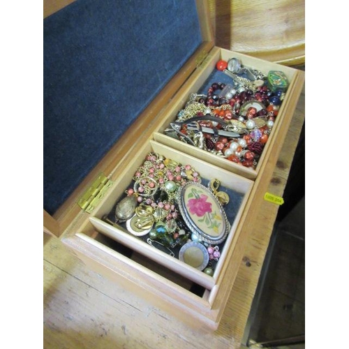 59 - BOX OF COSTUME JEWELLERY