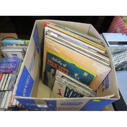 79 - BOX OF LP RECORDS AND SINGLES ETC