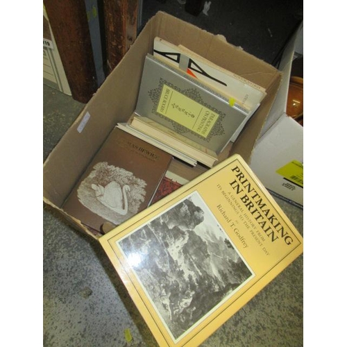 118 - BOX OF BOOKS ON TOPOGRAPHY AND PRINT MAKING ETC