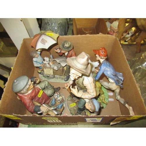 126 - BOX OF FIGURAL ORNAMENTS